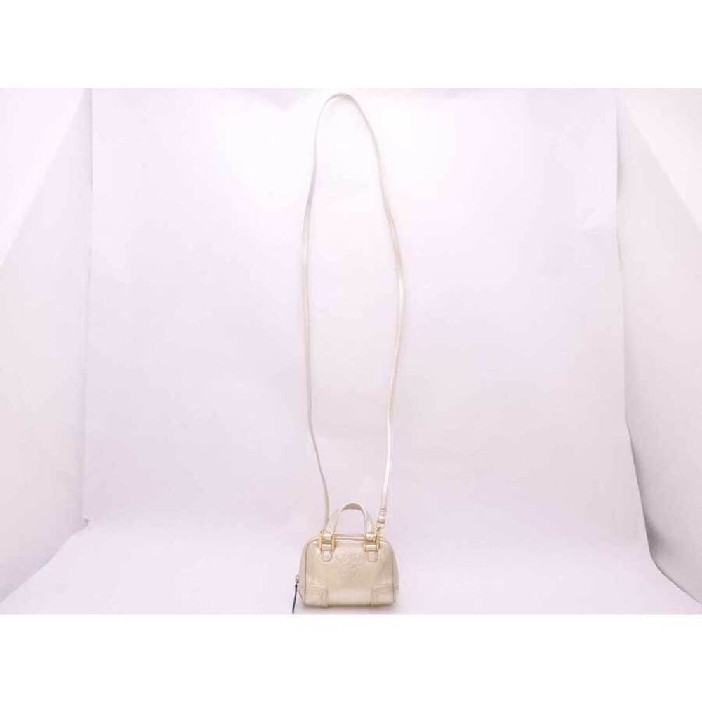 Loewe crossbody key ring bag shoulder leather gold Amazona case